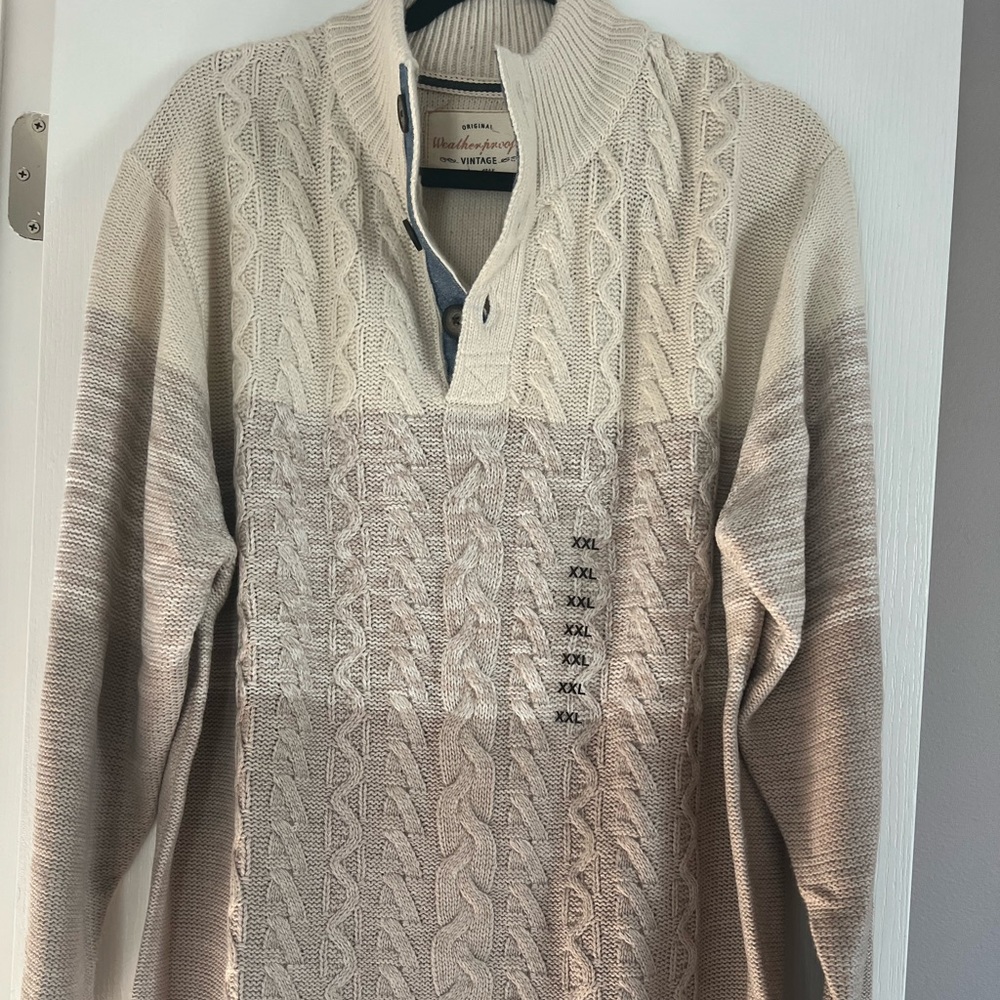 Weatherproof pull over sweater